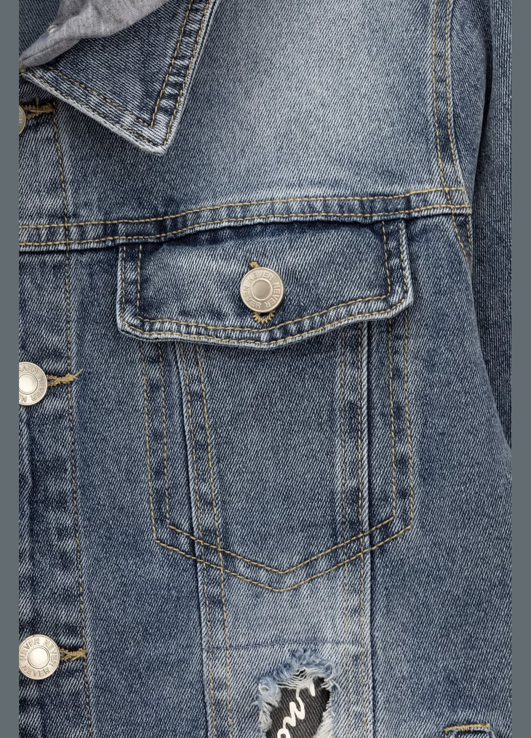 Голубая куртка джинсовая для мальчика 9067 140 см shop (2000990881939) Неслухнянки