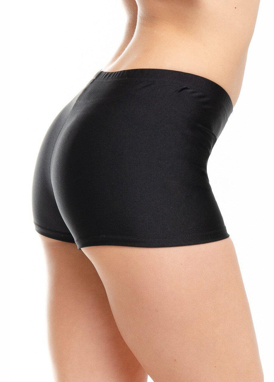 Шорты спортивные из глянцевого бифлекса S черные Opt-kolo (286330495)