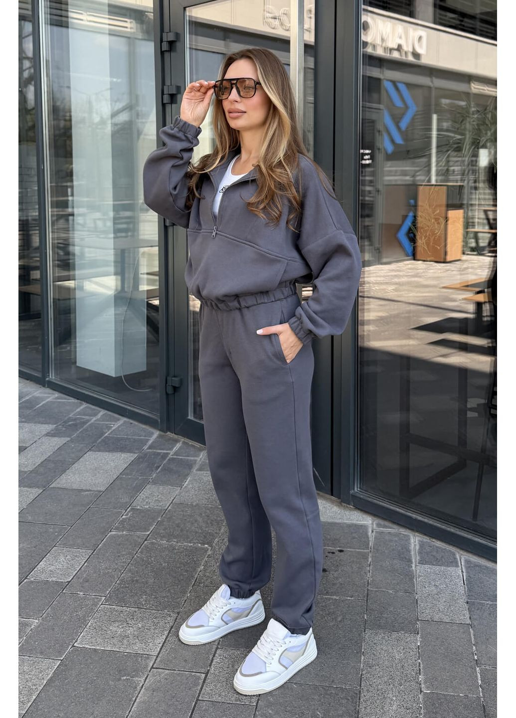 Спортивний костюм Фієра Сірий MioRichi (361676999)