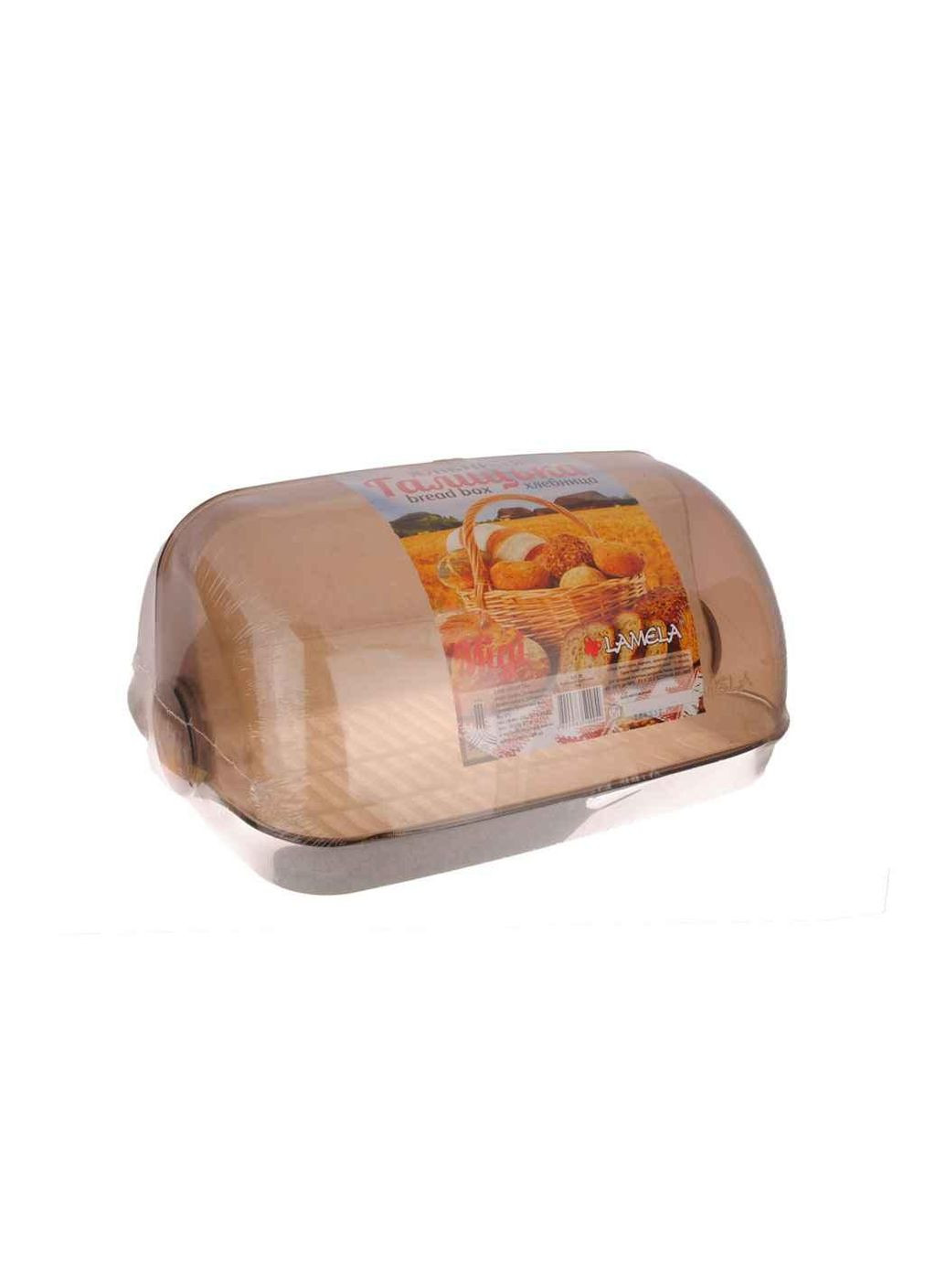 Хлебница пластиковая средняя Галицкая Миди 171 12 белый мрамор ТМ Lamela (326603650)