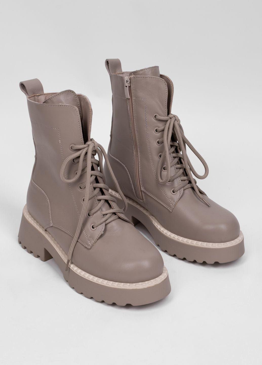 Черевики жіночі шкіряні 412 бежеві 345045 Power (315106129)