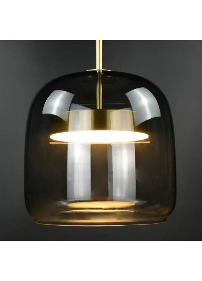 Люстра світлодіодна підвісна LED світильник для квартири на стелю ледве 27044 Латунь 45-150х22х22 см. Sunnysky (335975516)