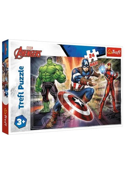 Пазл (5900511143218) Trefl Maxi The Avengers У світі Месників 24 елемента (366158076)