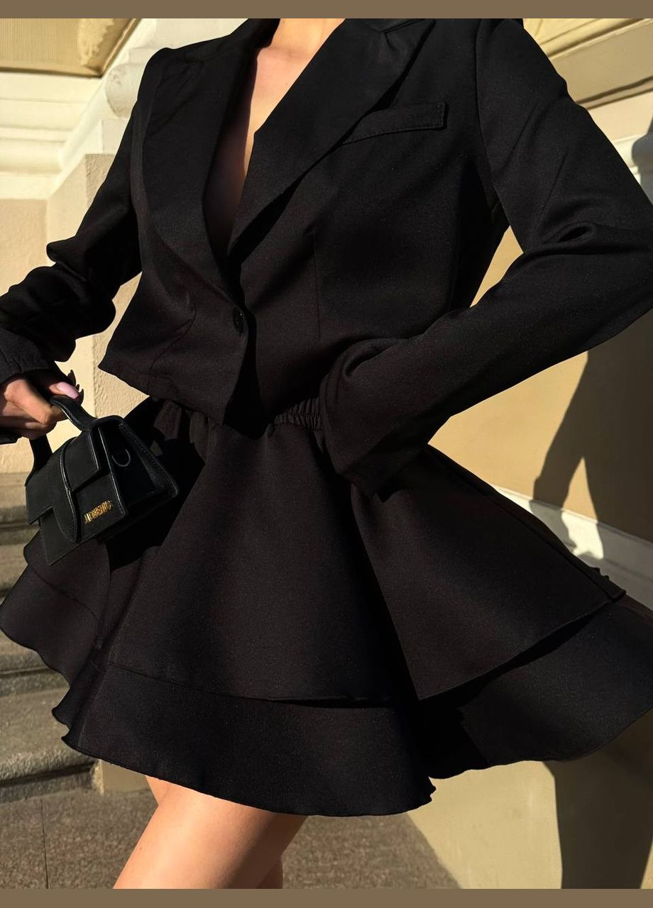 Женский костюм жакет+юбка Україна (327072187)