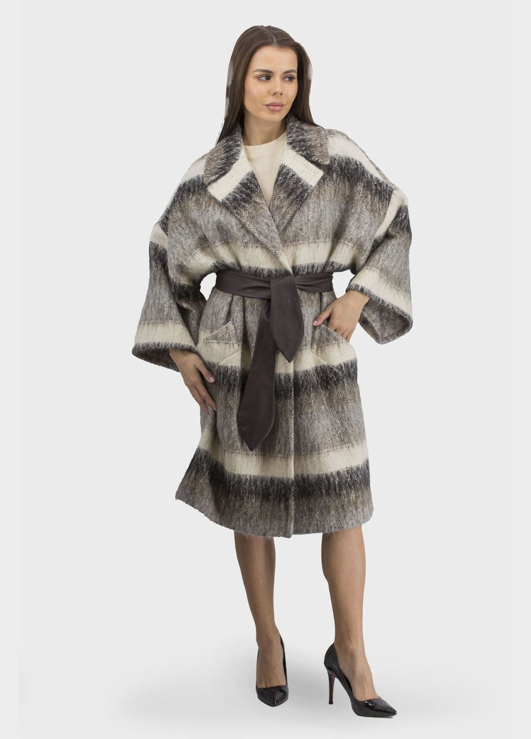 Бежевое демисезонное Женское пальто Teresa Tardia (, ), 39924 No Brand