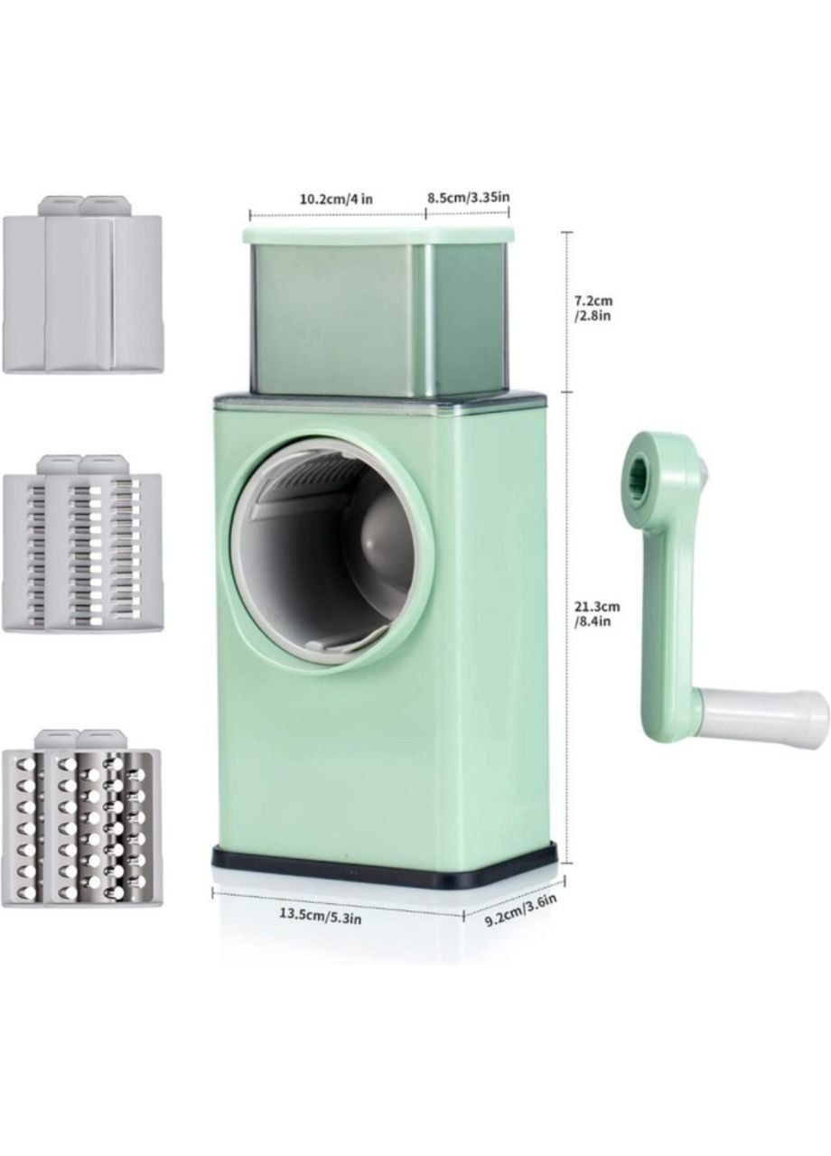 Овочерізка ручна барабанна 3 змінні насадки No Brand (299629355)