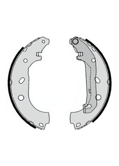 Тормозные колодки барабанные Brembo (364834762)
