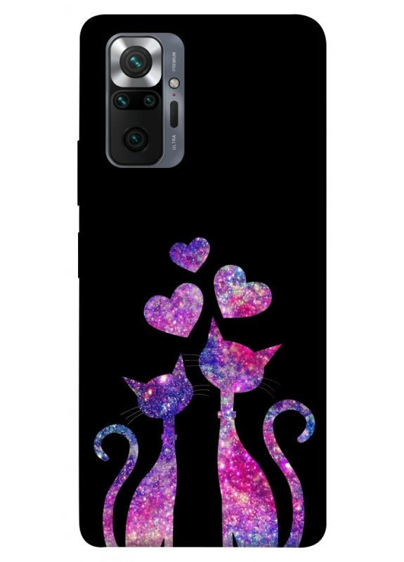 Чохол з принтом для Xiaomi Redmi Note 10 Pro / для Ксяомі, сяомі, ксіомі редмі ноте 10 про Космічні коти No Brand (338604602)