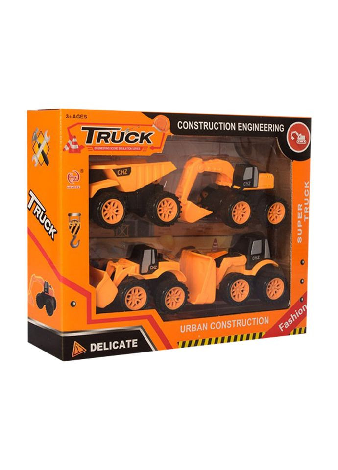 Дитячий набір будівельної техніки "Truck" 2022-79 в наборі 4 штуки Bambi (368805834)