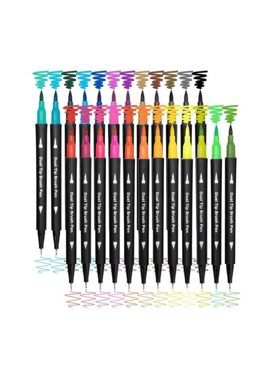 Набір двосторонніх акварельних маркерів Dual Brush 80 шт. No Brand (299659327)