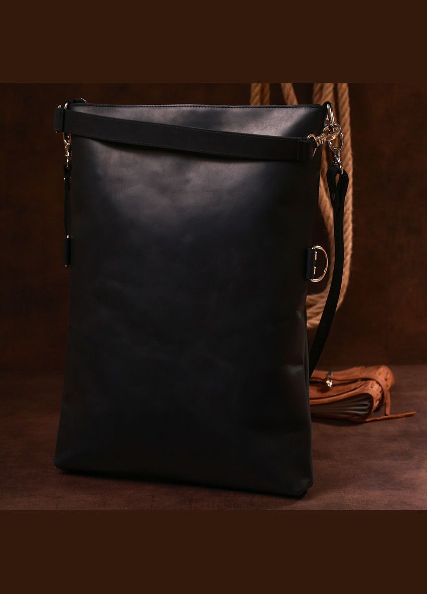 Стильна вінтажна сумка жіноча 16338 Чорний Shvigel (329149792)