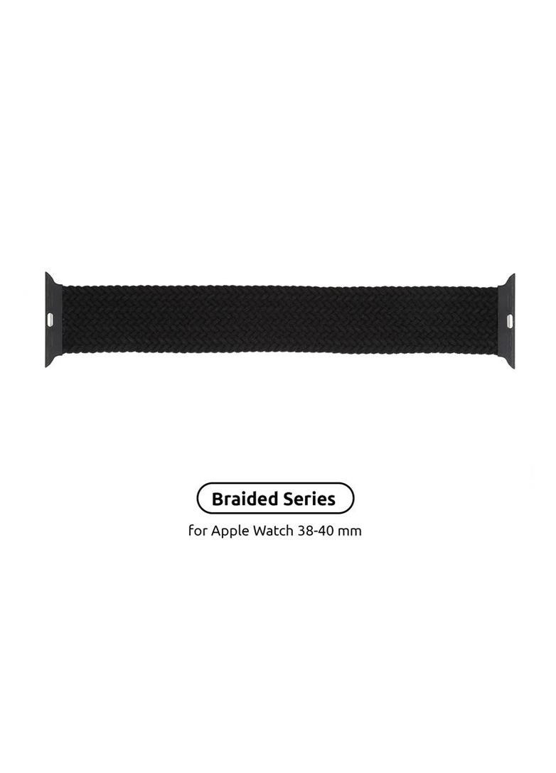 Ремінець Braided Solo Loop для Apple Watch 38mm/40mm/41mm Charcoal Size 2 (120 mm) (ARM58060) ArmorStandart (336951334)