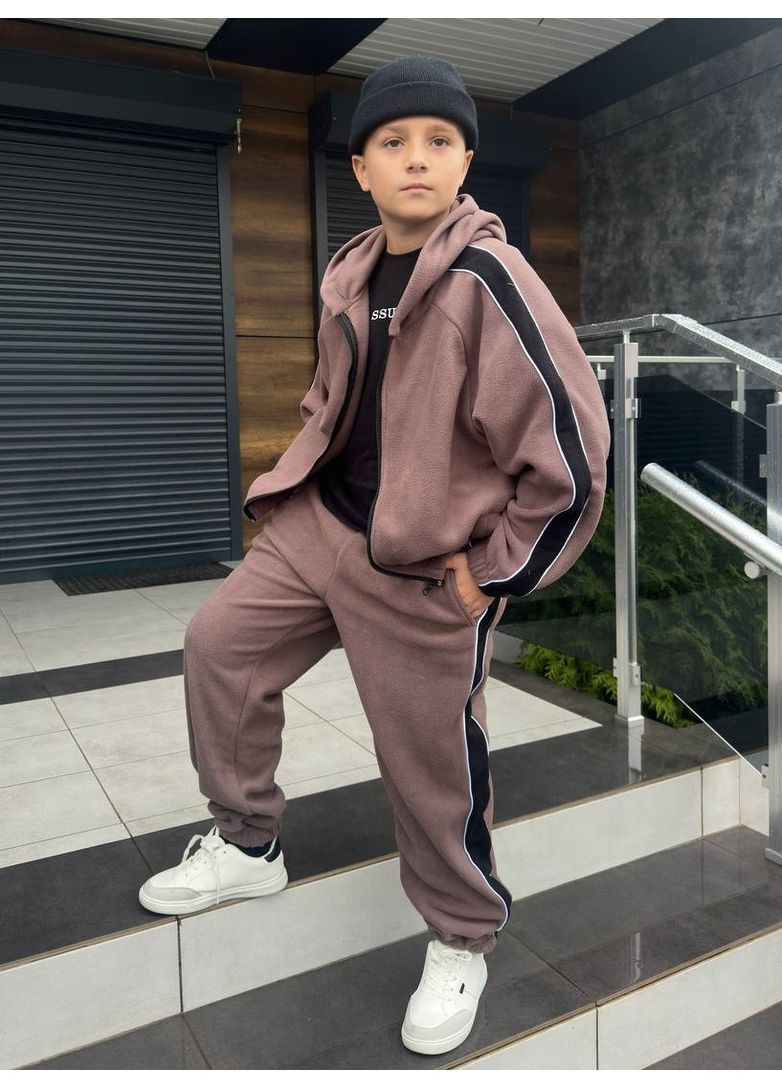 Флісовий підлітковий костюм теплий довговічний матеріал No Brand (368525397)