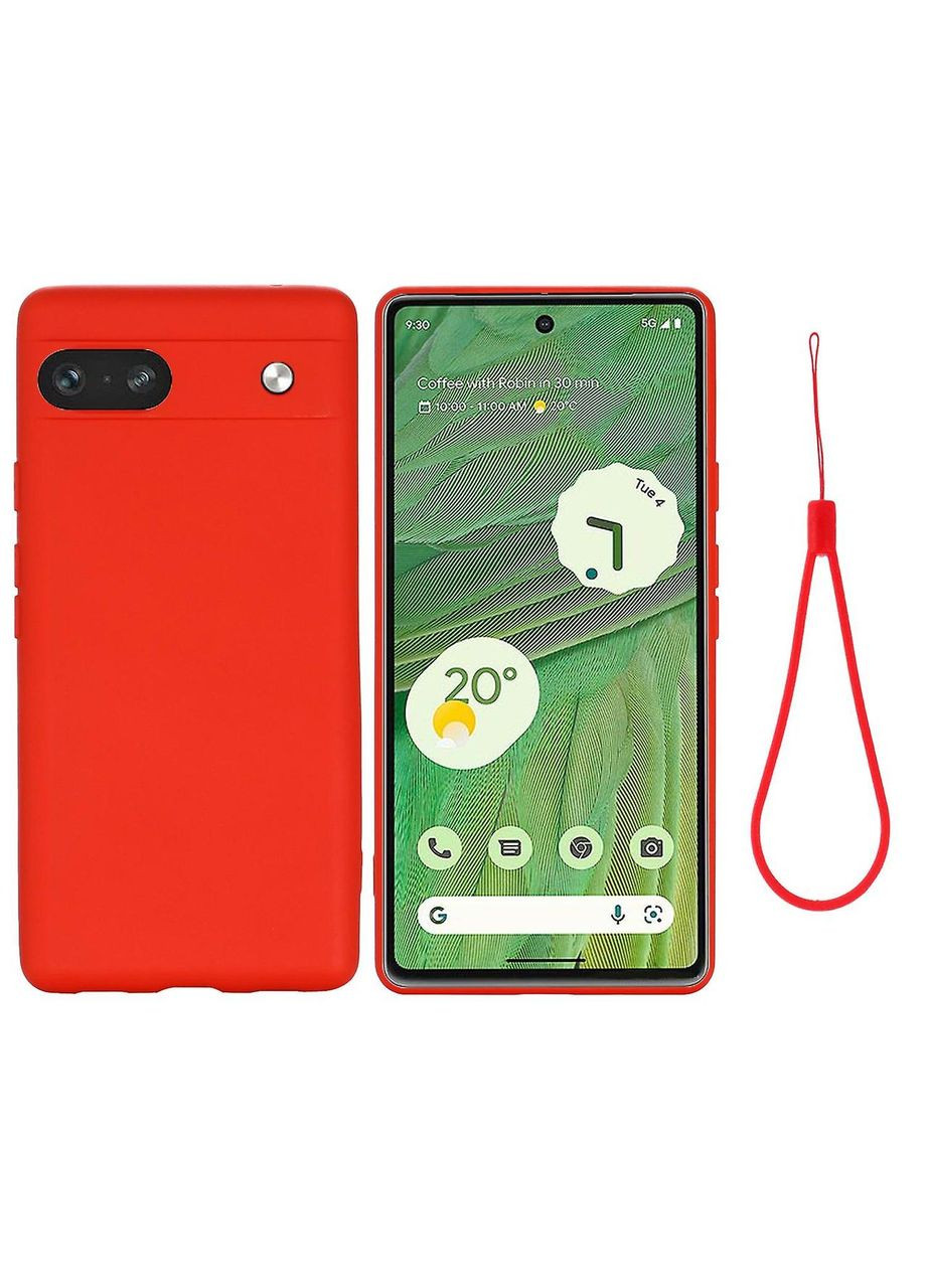 Силиконовый чехол для Google Pixel 7A микрофибра soft touch Silicone Case (322506845)