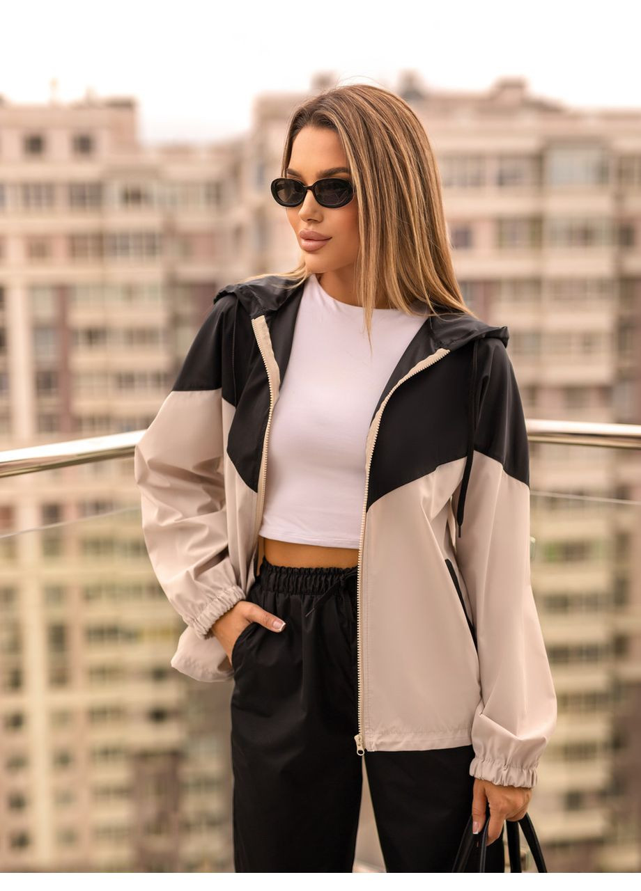 Стильний жіночий костюм з плащівкою Fashion (361879592)