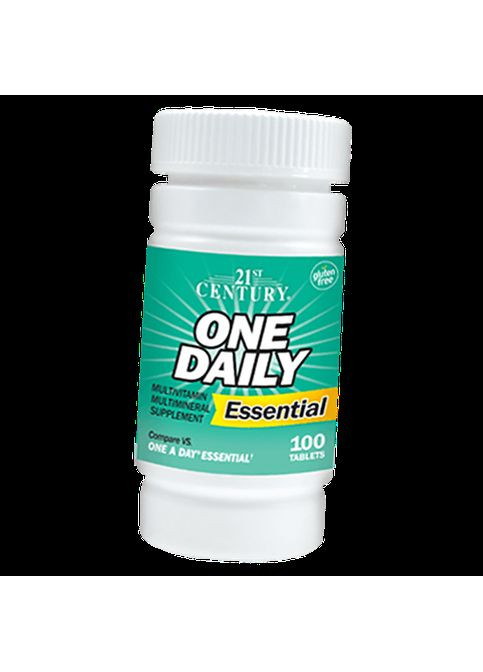 Ежедневные Мультивитамины, One Daily Essential, 100таб (36440024) 21st Century (293255128)