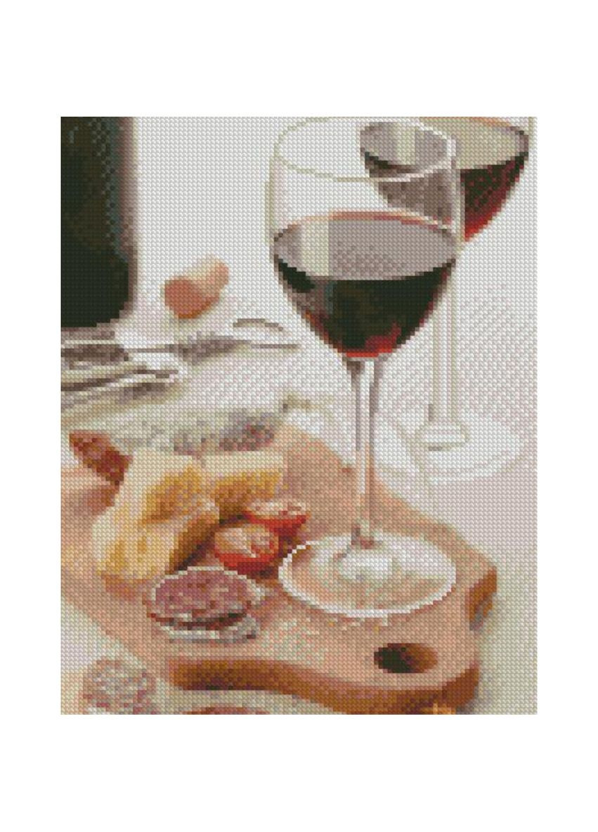 Алмазна мозаїка ПРЕМІУМ Келихи з коханням розміром 30х40 см HX444 Strateg (362446305)