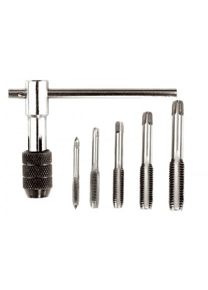 Набір мітчиків GM з Т-образним власником 6 ел. (M4, M5, M6, M8, M10) (15-1406) Mastertool (322704756)