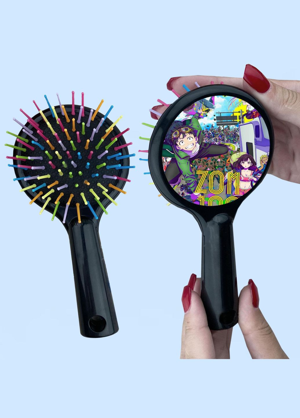 Гребінець для волосся Аніме Передсмертний список зомбі #0004 чорний No Brand (315041991)