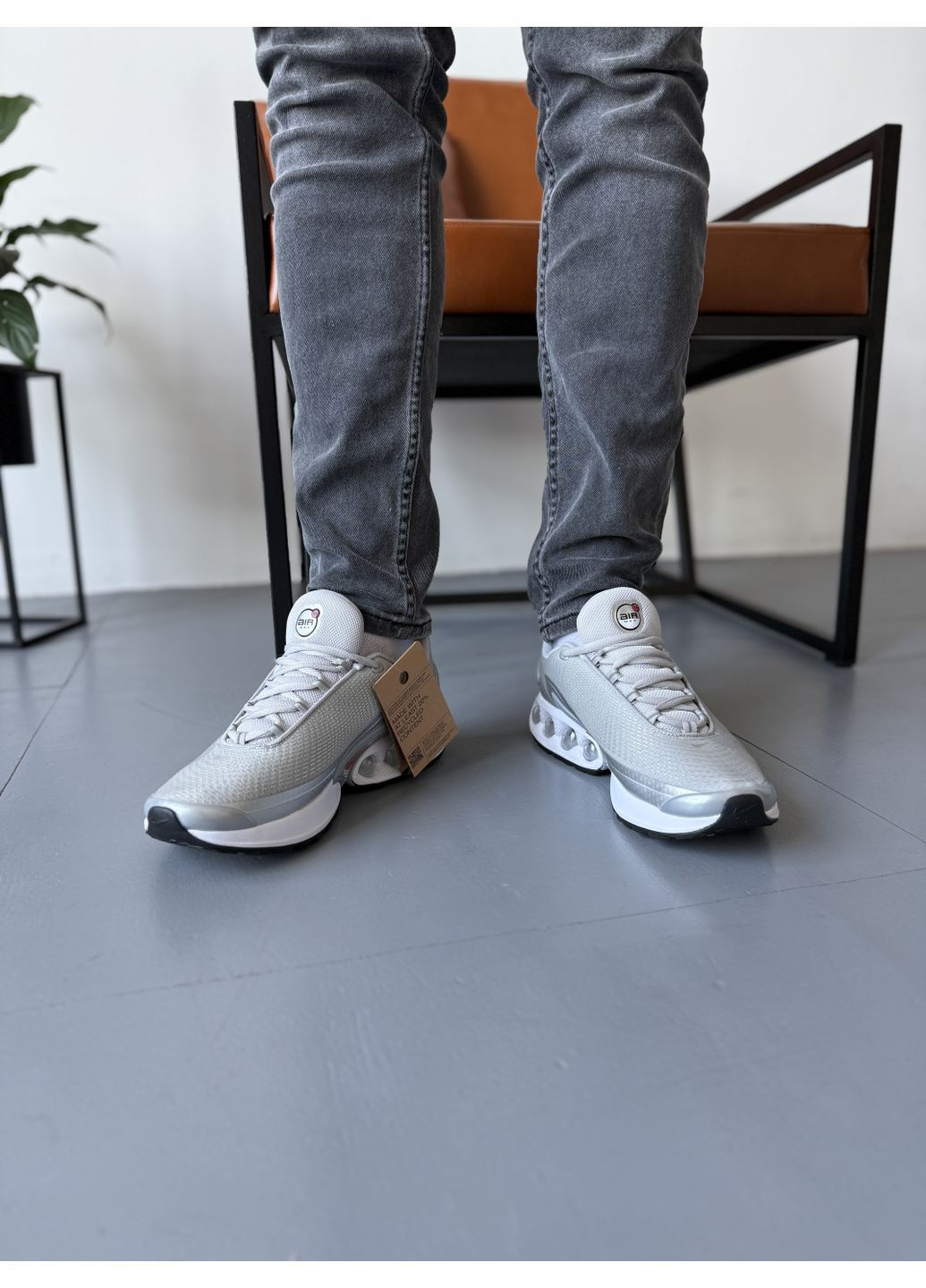 Сірі Осінні кросівки чоловічі nike air max dn x supreme grey найк аір макс тн плюс No Brand