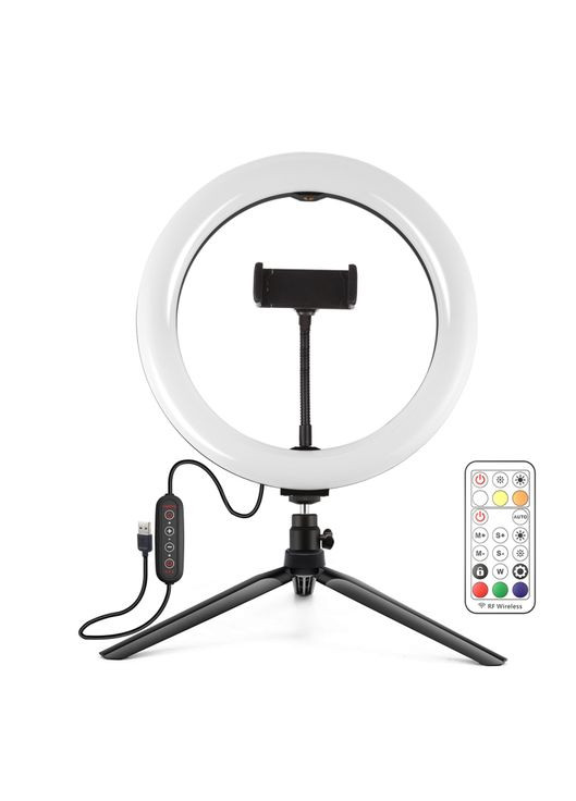 Кольцевая USB LED лампа PKT3082B 10"+ настольный штатив Puluz (314749453)