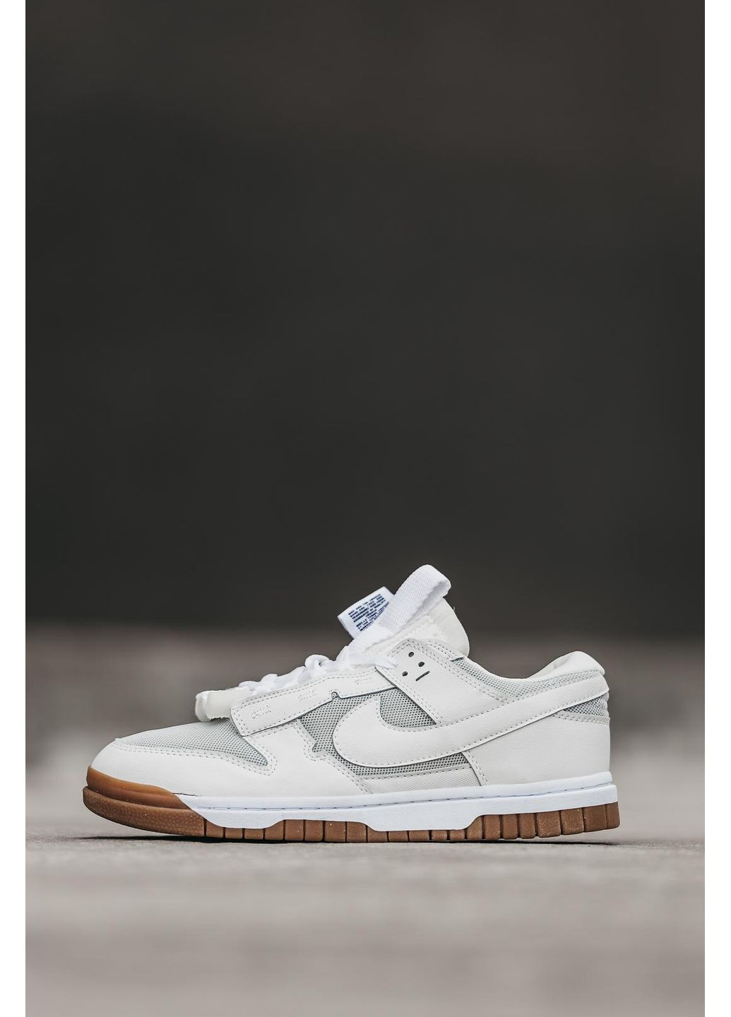 КРОСІВКИ ЖІНОЧІ NIKE AIR DUNK REMASTERED WHITE GUM НАЙК АІР ФОРС 1 ПРЕМІУМ No Brand білі демісезони (367166793)