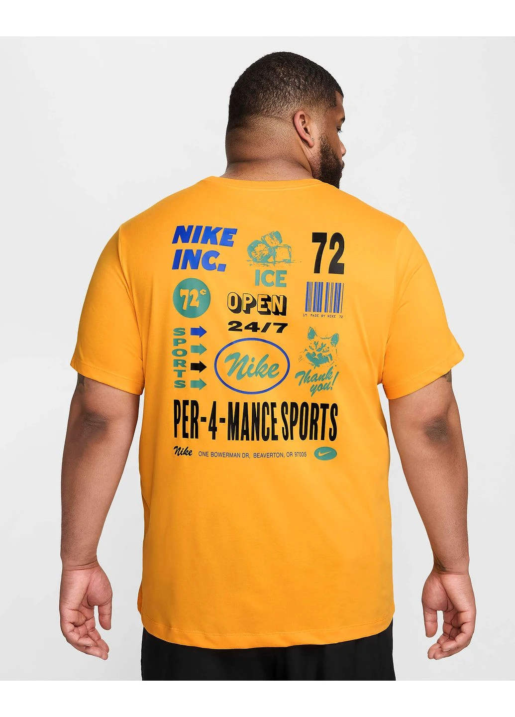 Жовта футболка df tee 3mo gfx yellow fv8366-717 Nike