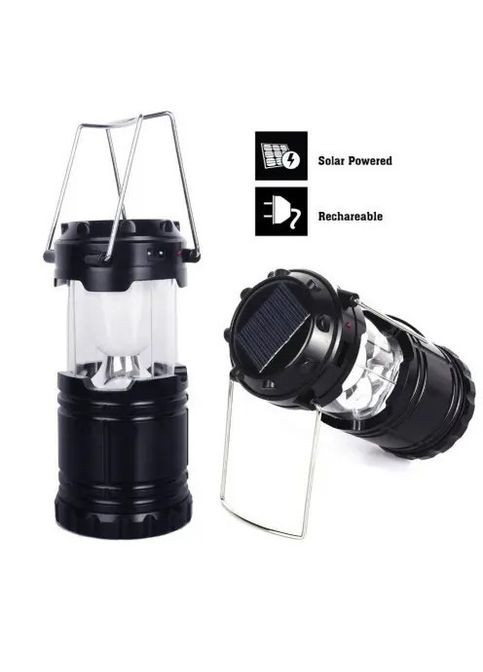 Большой светодиодный аккумуляторный фонарь на солнечной батарее. No Brand (348118994)