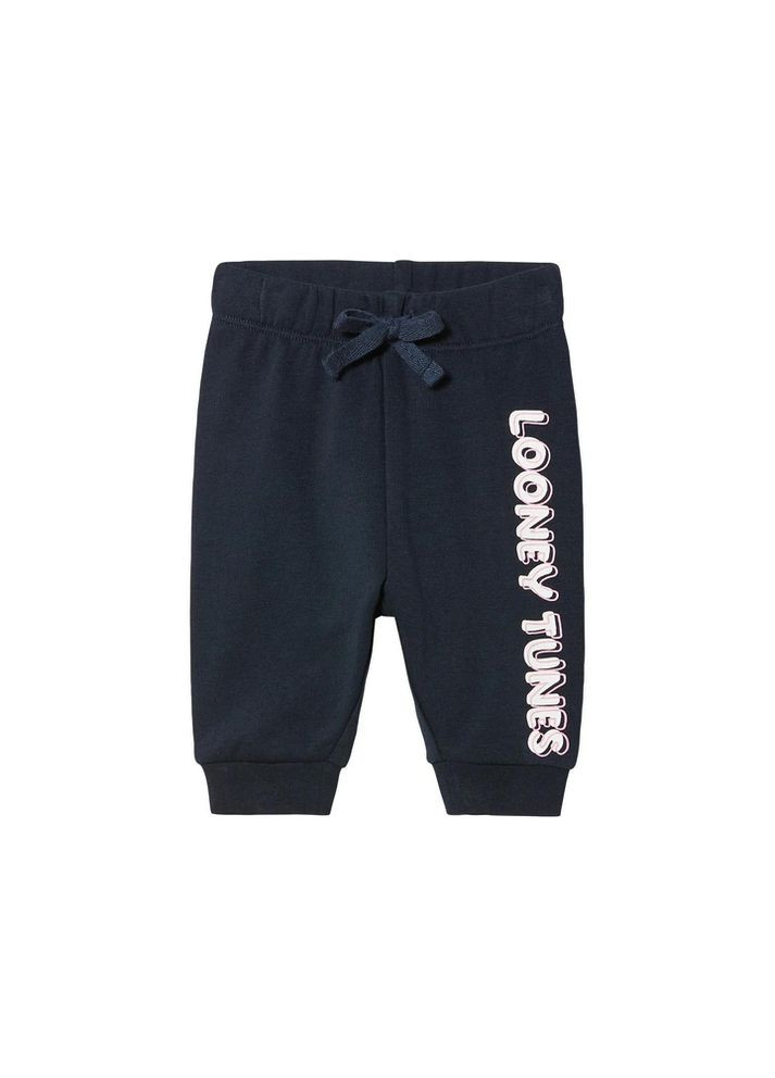 Темно-синие спортивные демисезонные брюки Disney