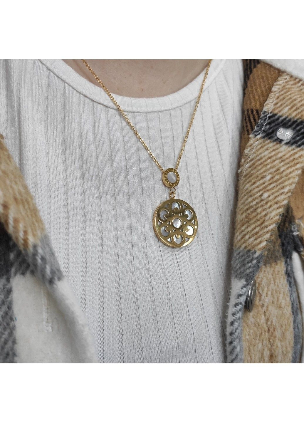 Жіноча підвіска з позолотою із медичної сталі PSw-109 No Brand (299340241)