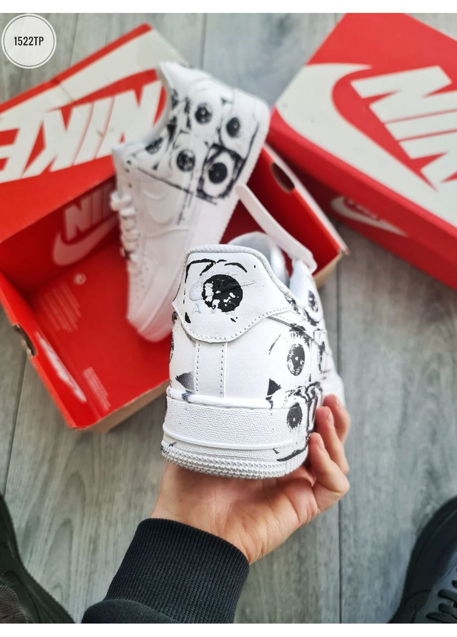КРОССОВКИ ЖЕНСКИЕ NIKE AIR FORCE 1 LOW Х COMME DES GARÇONS SUPREME НАЙК АИР ФОРС 1 ПРЕМИУМ No Brand комбинированные демисезоны (367176765)