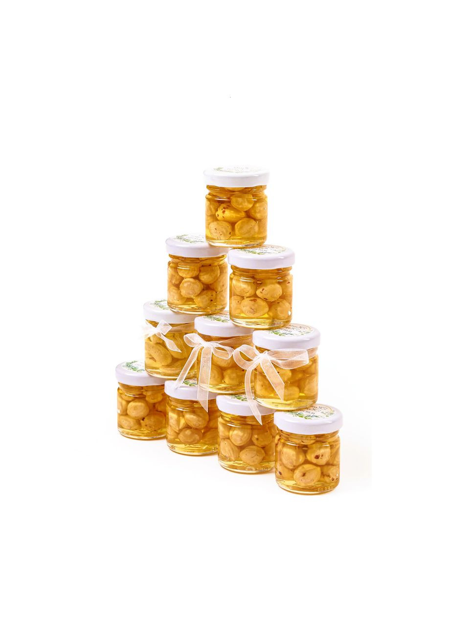 Весільні бонбоньєрки для гостей від жениха та нівести, з медом та фундуком. "Дякуємо!" Царство Меду (330027639)