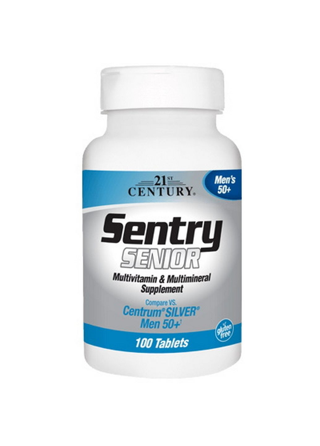 Витамины и минералы Sentry Senior Mens 50+, 100 таблеток 21st Century (293341554)