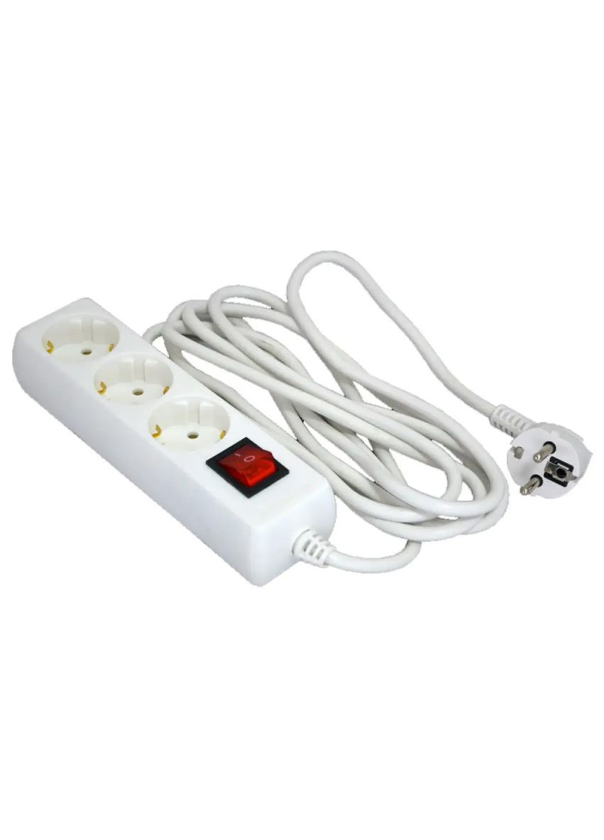 Удлинитель кассетный GS3W3M 3 гнезда 3м 2500Вт 16А 3.0х1.5мм2 (102258) Grunhelm (332622630)