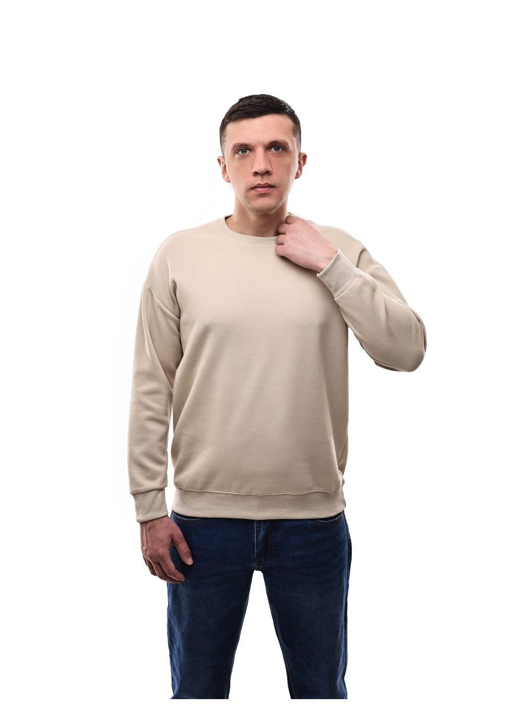 Бежевий світшот чоловічий M@C (373037598)