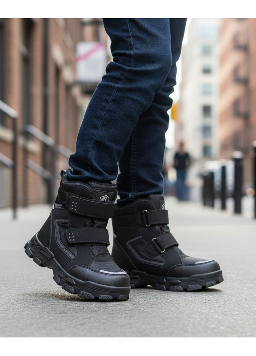 Зимові дутики на овчині для хлопчика,термочеревики на овчині для хлопця,зимові черевики на липучках Tom.M (366038800)