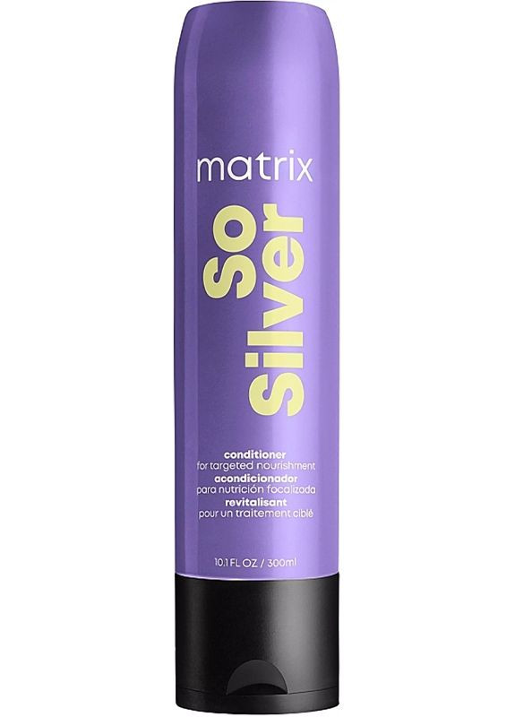 Кондиционер для питания и придания блеска белым и платиновым волосам So Silver, 300 мл Matrix (352169769)