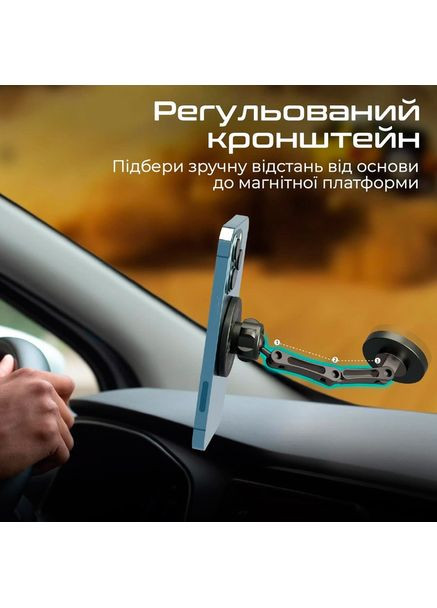 Автоутримувач Magnus Black (magnus) Promate (322911898)