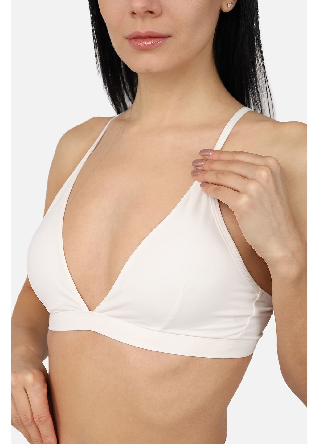 Топ жіночий колір білий ЦБ-00270744 No Brand (356116861)