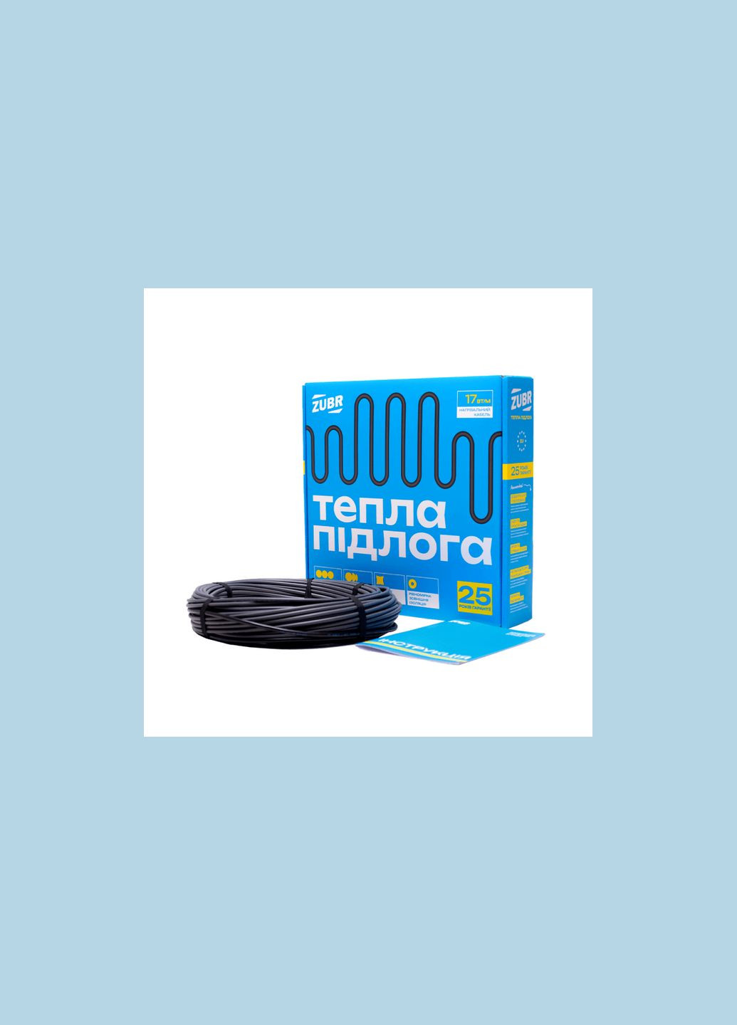 Двожильний нагрівальний кабель 345w [4820120222368] DC Cable 17 ZUBR (344529061)