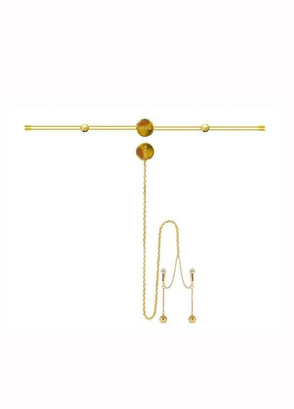 Подвійні затискачі для сосків та набір ланцюжків для клітора UPKO (298919135)