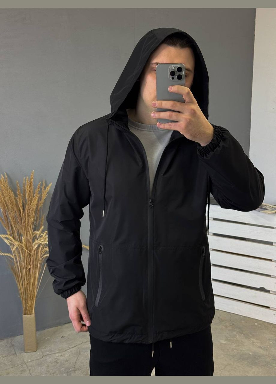 Черная ветровка No Brand