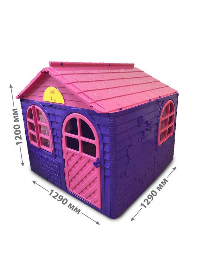 Детский игровой Домик со шторками TOYS 02550/1 пластик, 129х129х120 см Doloni (300387089)