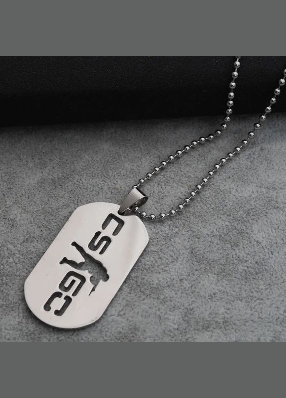 Мужская цепочка с кулоном CS GO Контер Забастовка кулон на шею в виде армейского жетона Liresmina Jewelry (289355754)