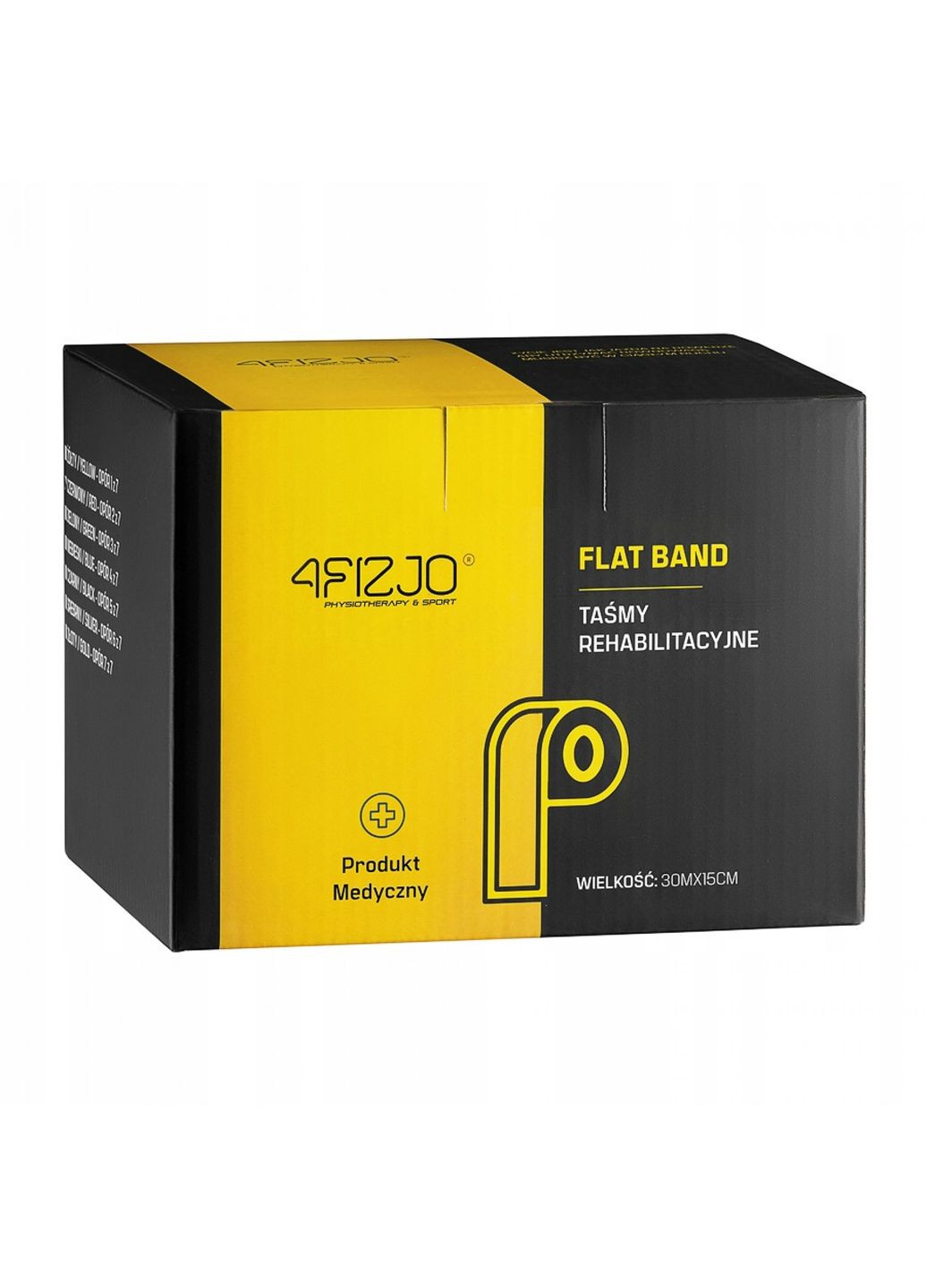 Лента-эспандер для спорта и реабилитации Flat Band 30 м 12-15 кг Black () 4FIZJO P-5907739311207 (340458973)