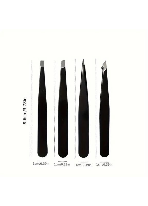 Набор точных пинцетов из нержавеющей стали No Brand В чохлі 1/6 (363188102)