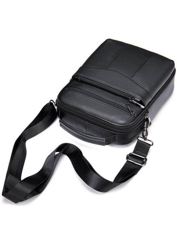 Сумка планшет через плечо мужская из натуральной кожи маленькая Черный 36456 Vintage (361348719)