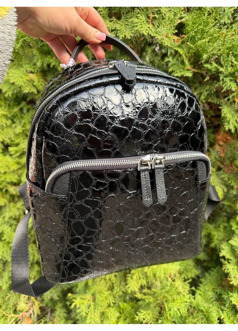 Рюкзак жіночий натуральна шкіра лак, елегантний дизайн (6008-685) Karya (366907470)