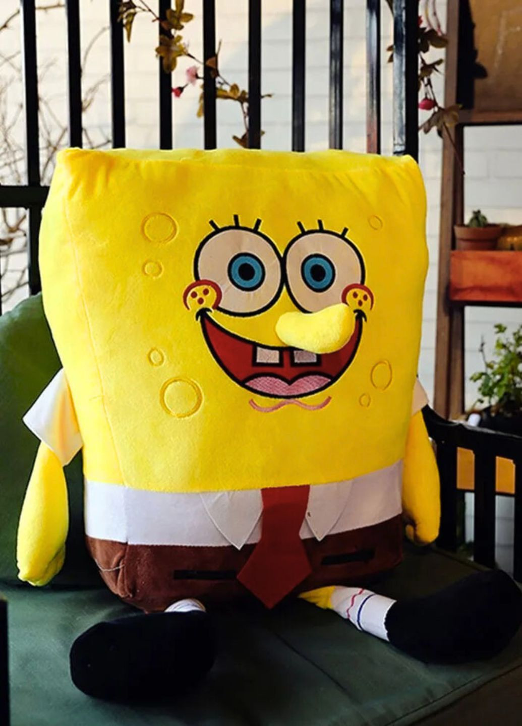 Большая мягкая игрушка Губка Боб плюшевая подушка для объятий My Kigu (370952752)