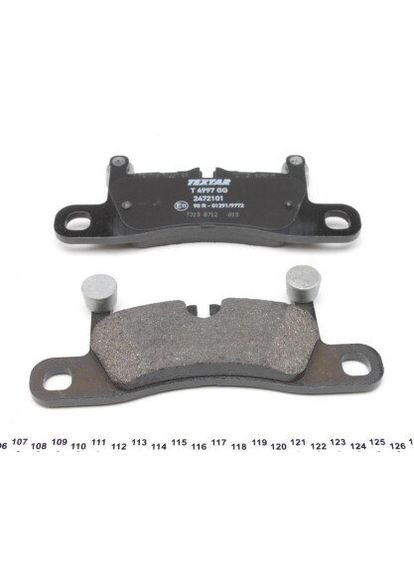 Колодки гальмівні (задні) VW Touareg/Porsche Cayenne 10- (187.5x76x17.2) (Brembo) 2472101 UA63 Textar (339662377)
